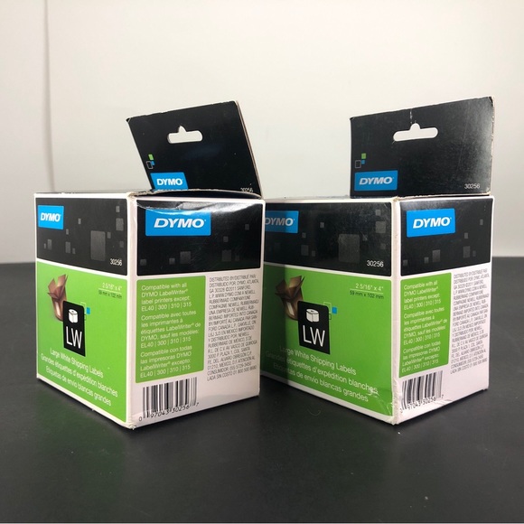 Dymo Shipping Labels - 2.31" X 4" 1 Roll Label White (30256) Lot Of 2 - Picture 2 of 9
